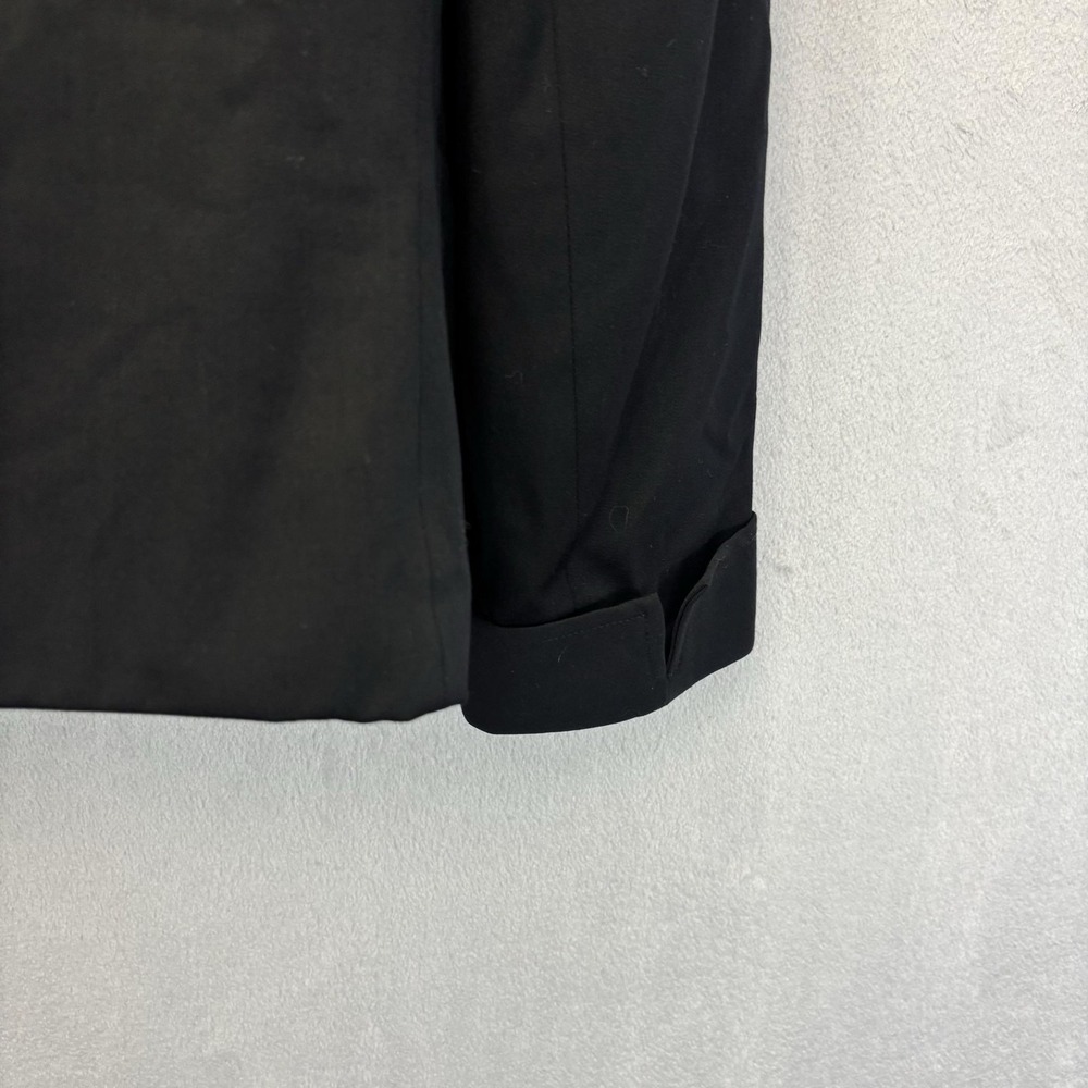 Valentino Blazer Jacket Womens Medium Black Single Button Lined Classic Office - Picture 15 of 16